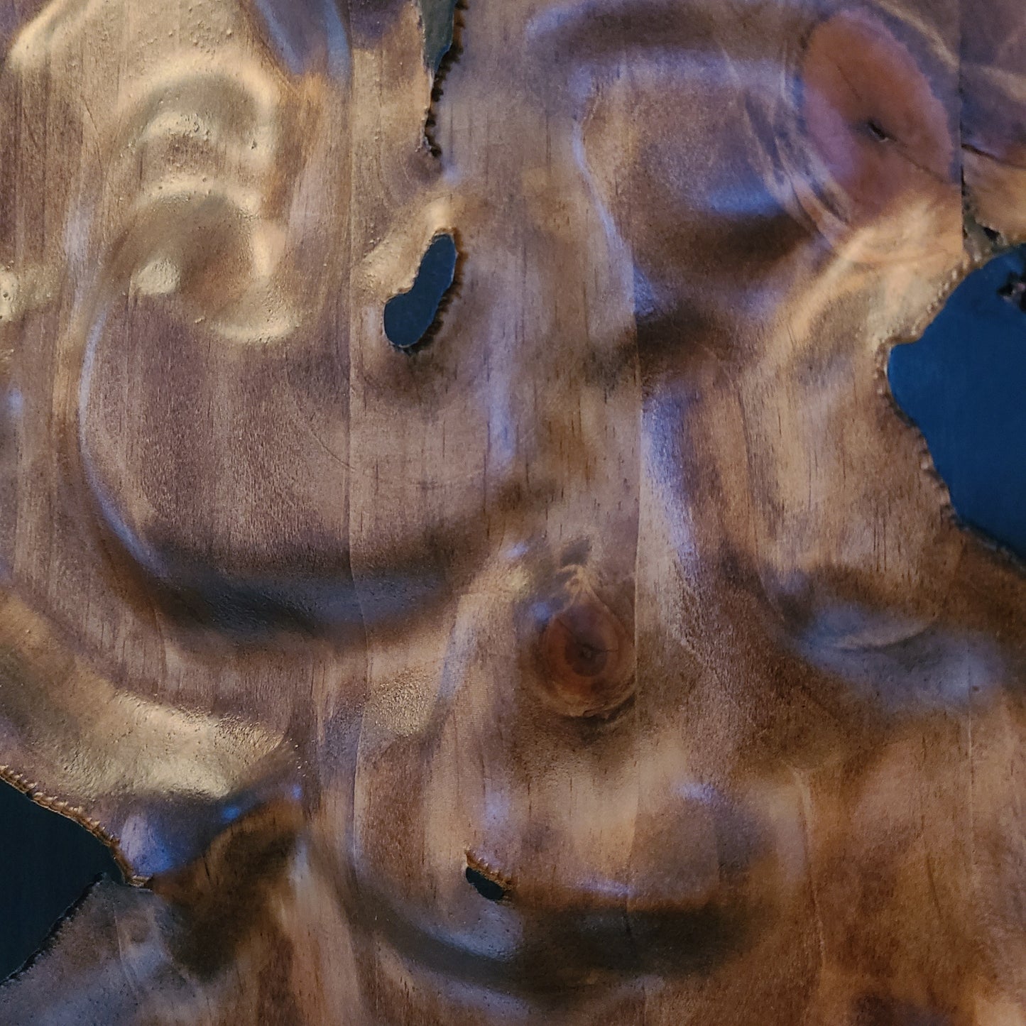 Franklin Lake 3D Wood Map - Solid Pine 24"x36"
