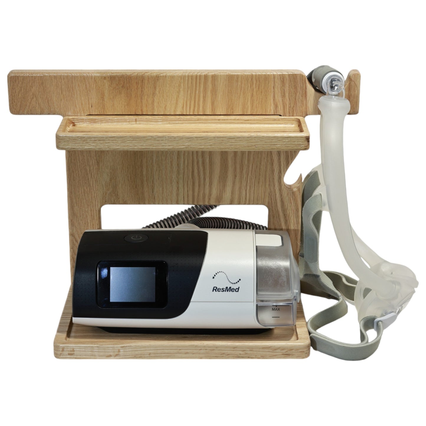 CPAP Stand with Catchall Trays for Phone, Watches and more (Small)